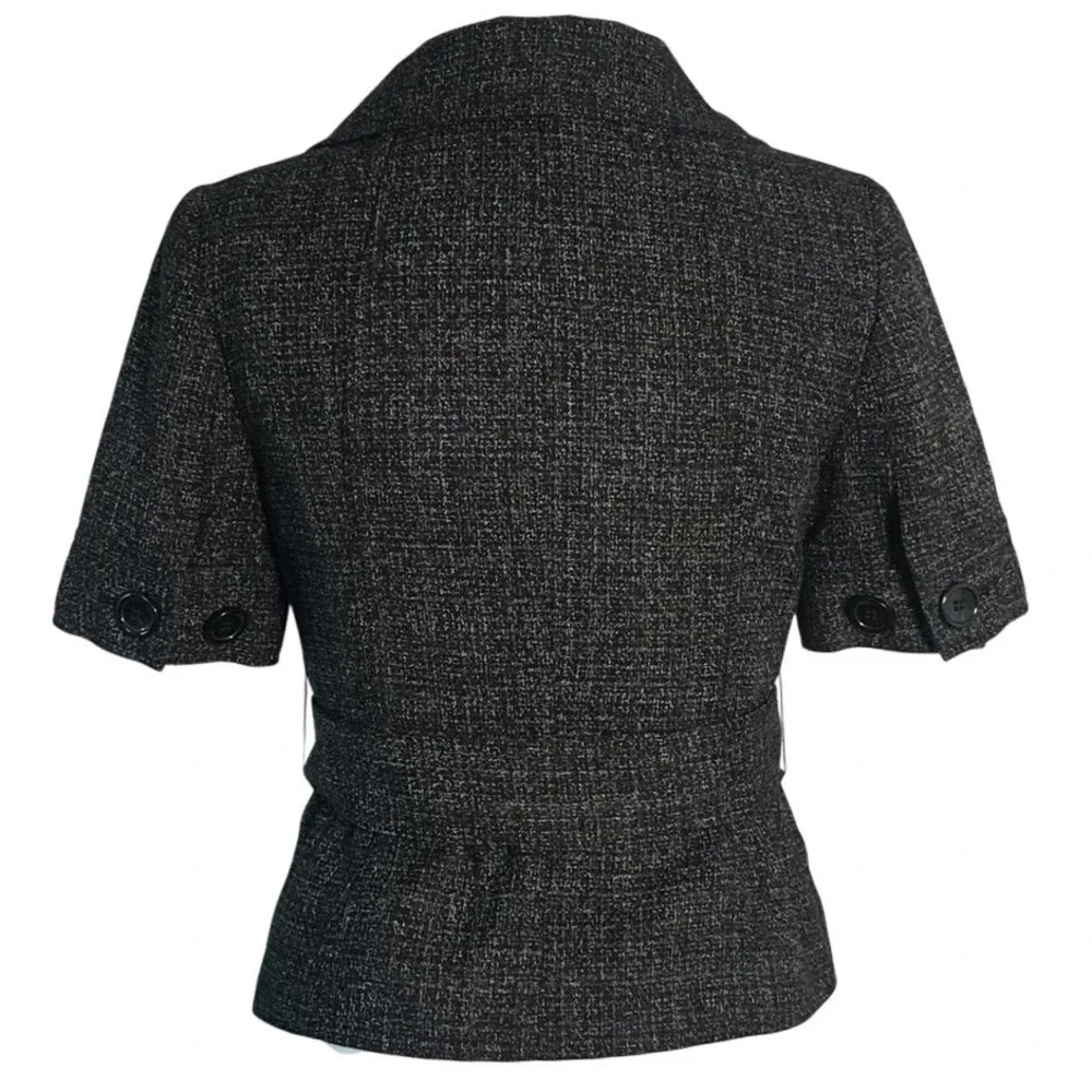 THE LIMITED BLACK‎ WOVEN SHORT SLEEVE JACKET